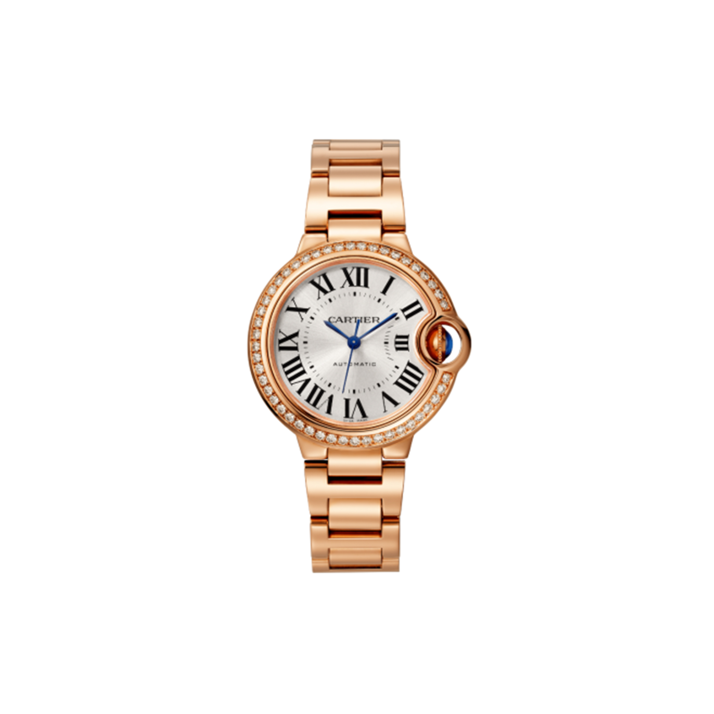 ca*t*er ballon bleu de 33mm auT0matic movement rose gold di*m*nds wjbb0036